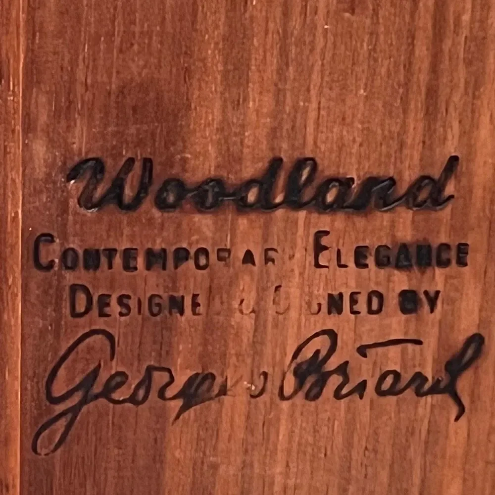 George Briar Teak Wood & Tile MCM‎ Ceramic Serving Tray Charcuterie Board Vtg